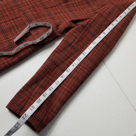 Evan Picone Saks Fifth Ave Rust Red Wool Blazer Jacket Lined Nice! Size M - Picture 9 of 9